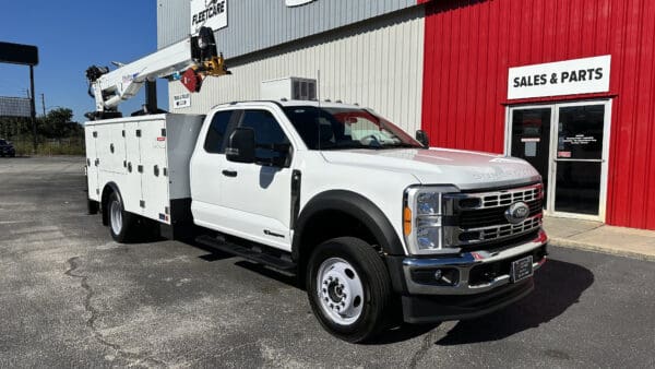 2023 Ford F-550 4X4 Super Cab Stellar TMax 1-11 Aluminum Mechanics Body with 7630 Telescopic Crane