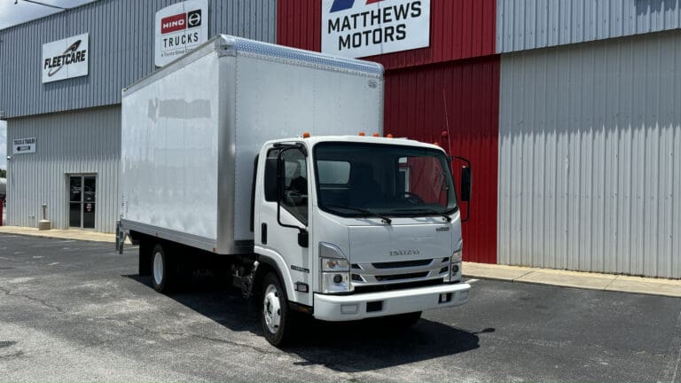 2024 Isuzu NPR-HD Gas with 16' Conyers Dry Box and Dhollandia Tuck Away Liftgate