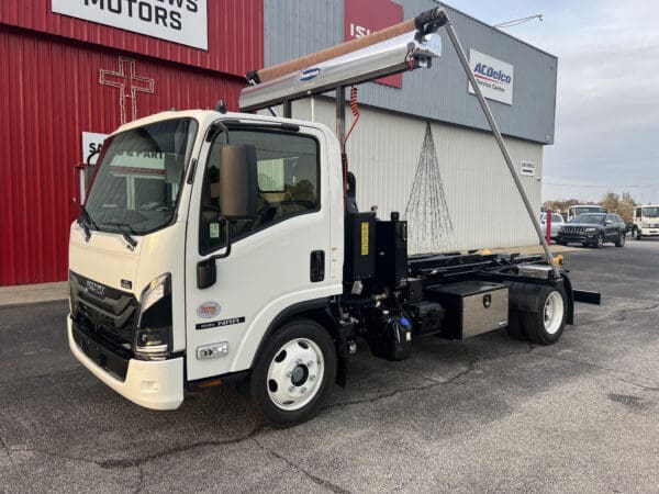 2025 Isuzu NRR Stellar Shuttle Flex 36-108-12 Donovan Tarp System Hooklift Truck